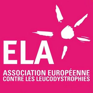 Logo rose de l'association ELA contre les leucodystrophies